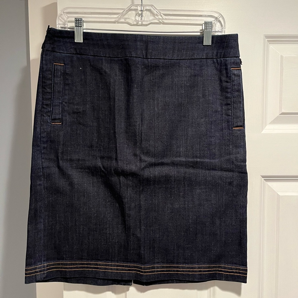 White Stuff denim skirt; size 10; soft material, side zipper;excellent condition